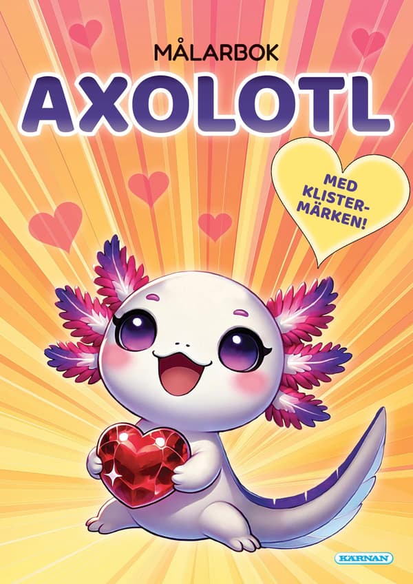 Målarbok Axolotl (Bok / Häftad)