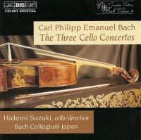 Bach C P E: Sellokonsertot (CD)