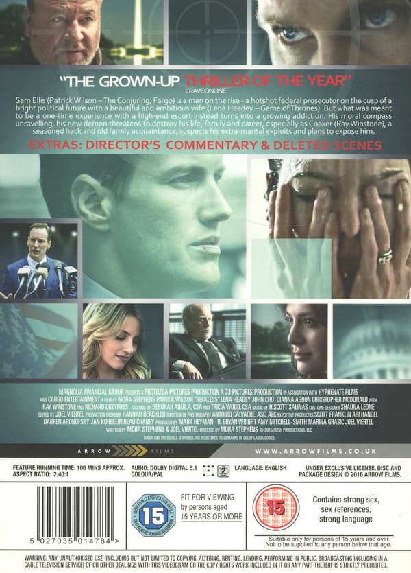 Reckless / Zipper (DVD)