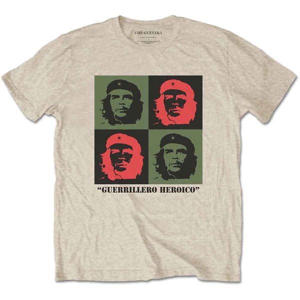 Che Guevara: Unisex T-Shirt/Blocks (Sand) (Medium)