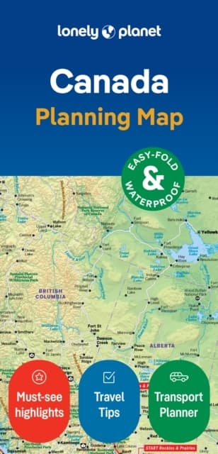 Lonely Planet Canada Planning Map (Kirja / Muu)