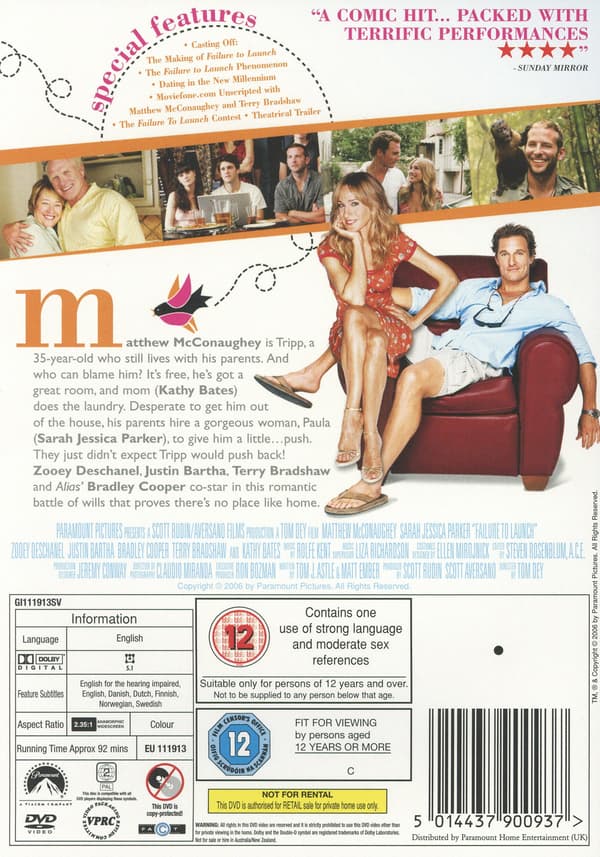 Hemma bäst / Failure to Launch (DVD)