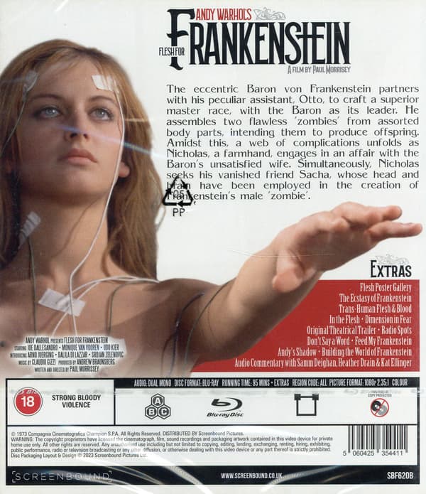 Andy Warhols Frankenstein / Flesh for Frankenstein (Blu-ray)