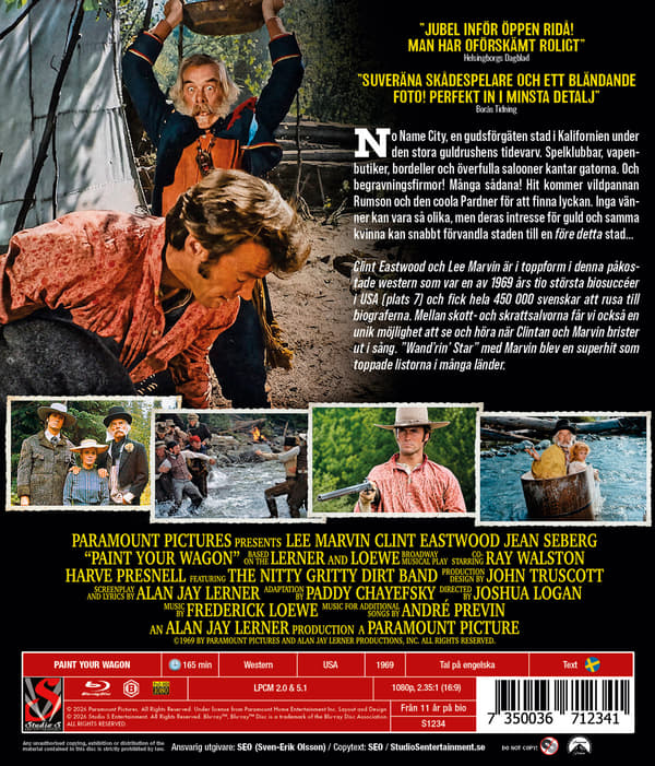 Guldrushens glada dagar / Paint Your Wagon (Blu-ray)