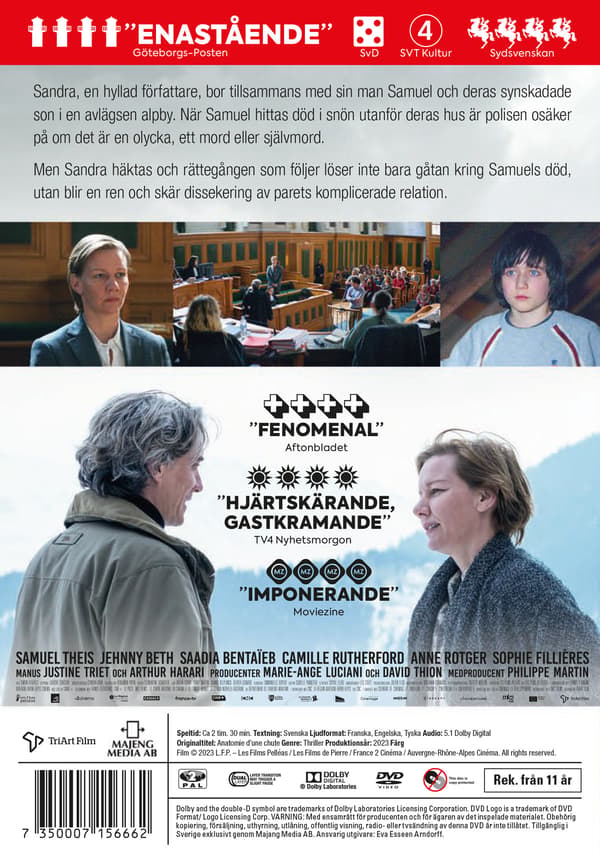 Frit fald / Anatomie d'une chute (DVD)
