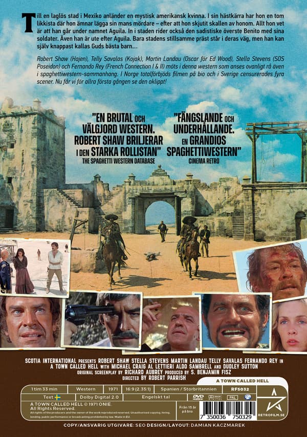 Bastard - Den dödsdömda staden / A Town Called Hell (DVD / Restored Edition)