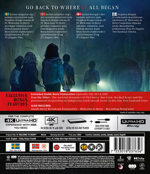 IT: Welcome to Derry - Kausi 1 (3 4K UHD)