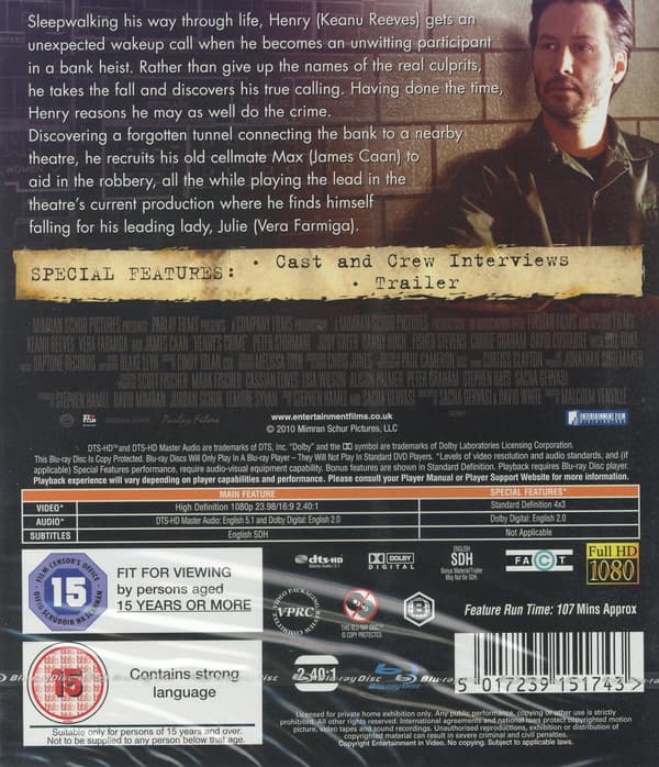 Henry's Crime (Blu-ray)