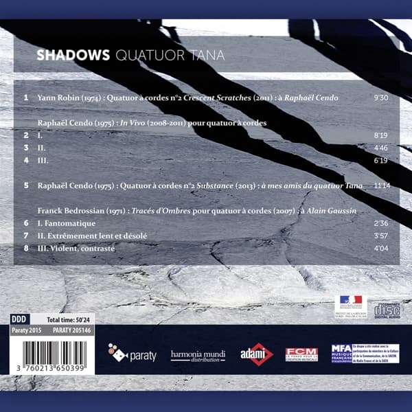 Quatuor Tana: Shadows - Streichquartette (CD)