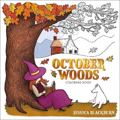 October Woods Coloring Book (Bok / Pocket)