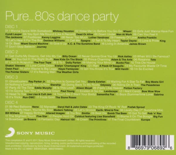 Pure... 80'er Dansefest (4 CD)