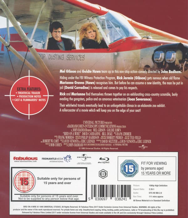 Lovligt bytte / Bird On a Wire (Blu-ray)