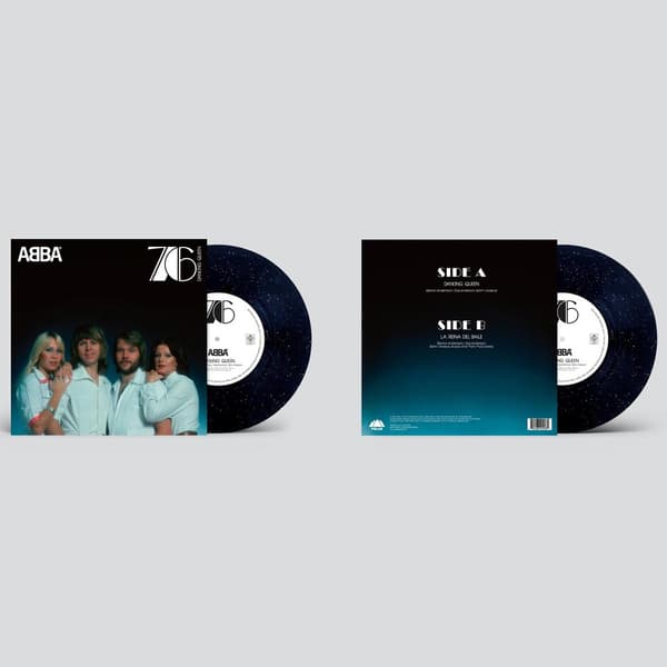 ABBA: Dancing queen (Sort glitter) (Vinyl 10\")