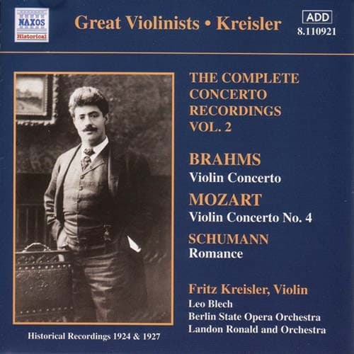Mozart/Brahms/Schumann: Violinkoncerter (CD)