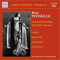 Ponselle Rosa: American Recordings Vol 3 (CD)