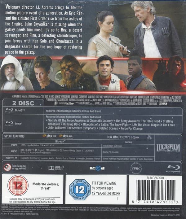 Star Wars: The Force Awakens (2 Blu-ray / Limited)