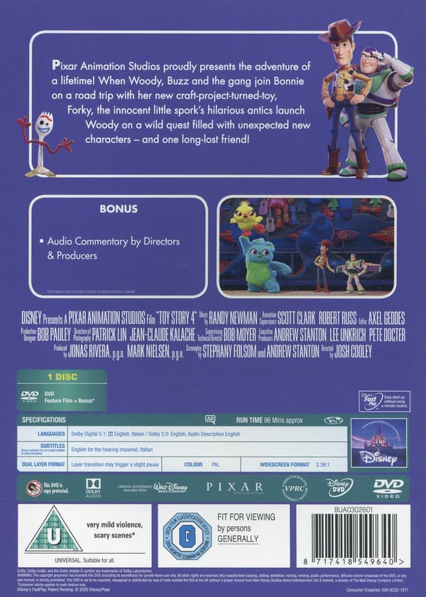 Toy Story 4 (DVD)