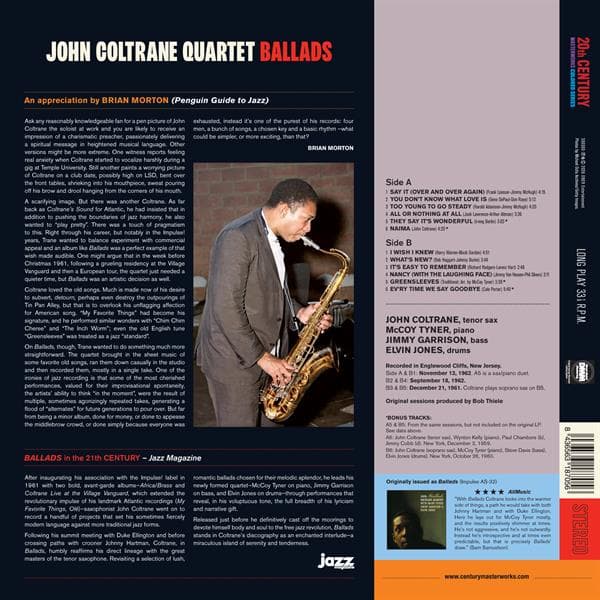 John Coltrane Quartet: Ballads (Vinyyli LP)