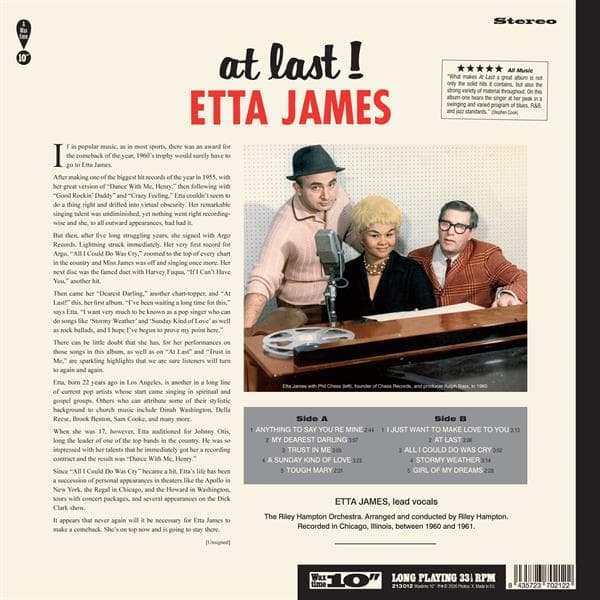 James Etta: At Last! (Vinyl 10")