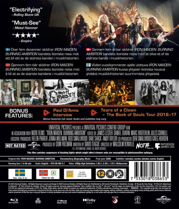 Iron Maiden: Burning ambition (Blu-ray)