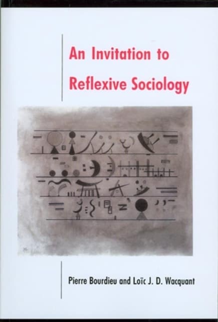 Invitation to Reflexive Sociology (Bok / Pocket)