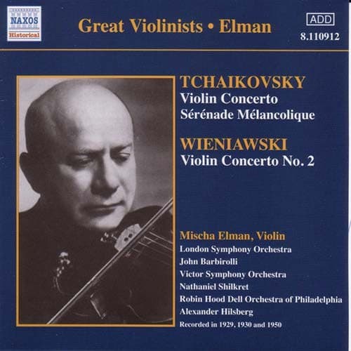 Tjajkovskij: Violinkonserter (Elman) (CD)