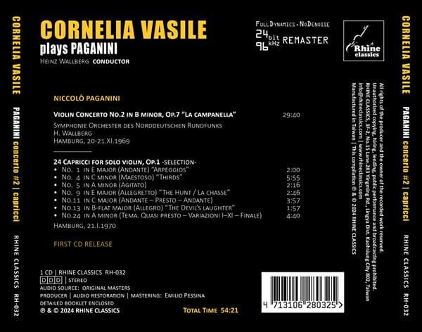 Vasile Cornelia: Paganini (CD)