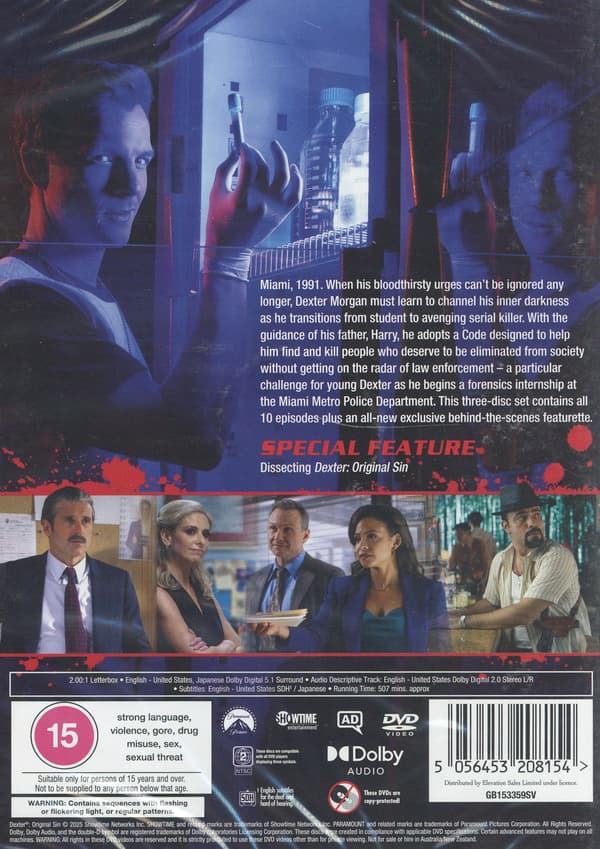 Dexter: Original Sin - Sæson 1 (3 DVD)