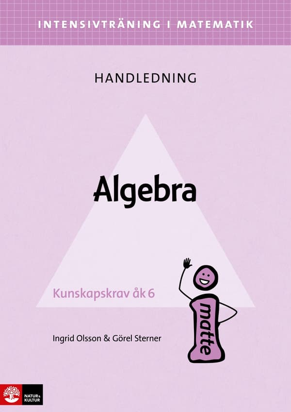 Intensivträning Ma Åk 4-6 Algebra Lhl (Bok / Häftad)