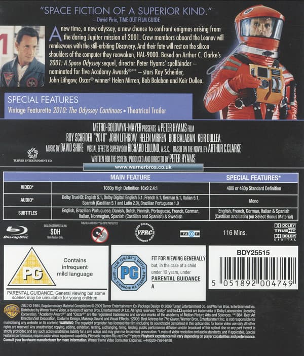 2010: The Year We Make Contact (Blu-ray)