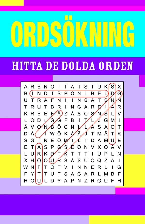 Ordsökning - Hitta De Dolda Orden (Bok / Storpocket)
