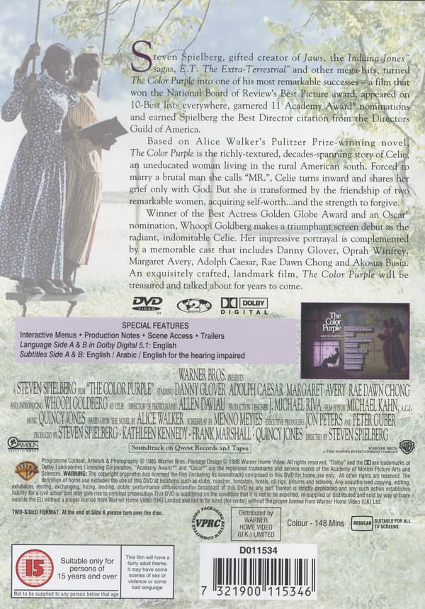 Häivähdys purppuraa (DVD)