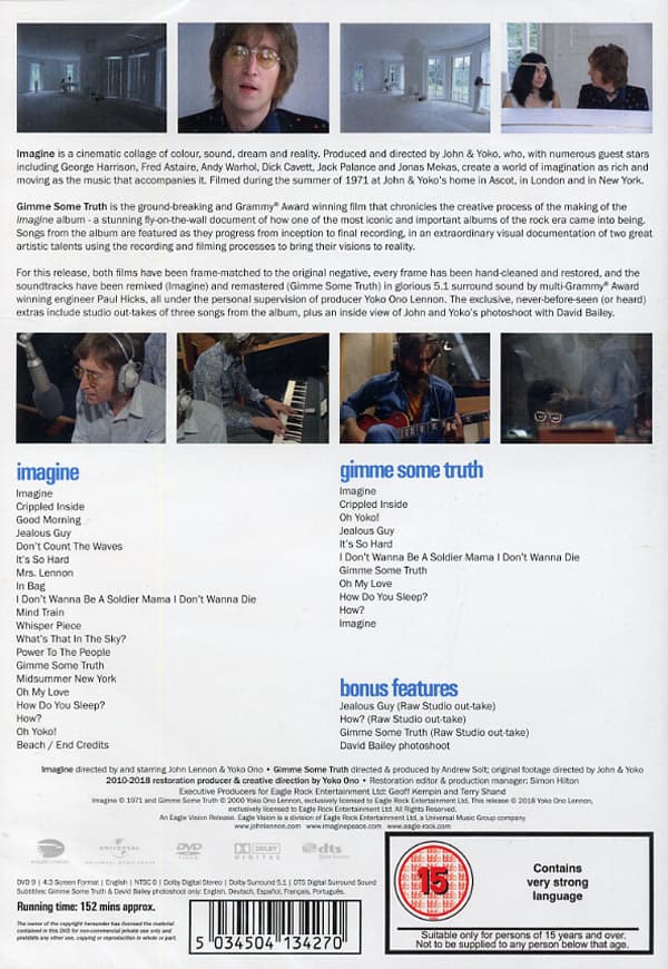 Lennon John: Imagine + Gimme some truth (DVD)