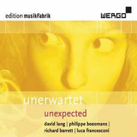 Lang David/Philippe Boesmans: Unerwartet (CD)