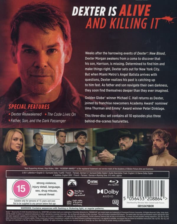 Dexter: Resurrection: Sæson 1 (3 Blu-ray)
