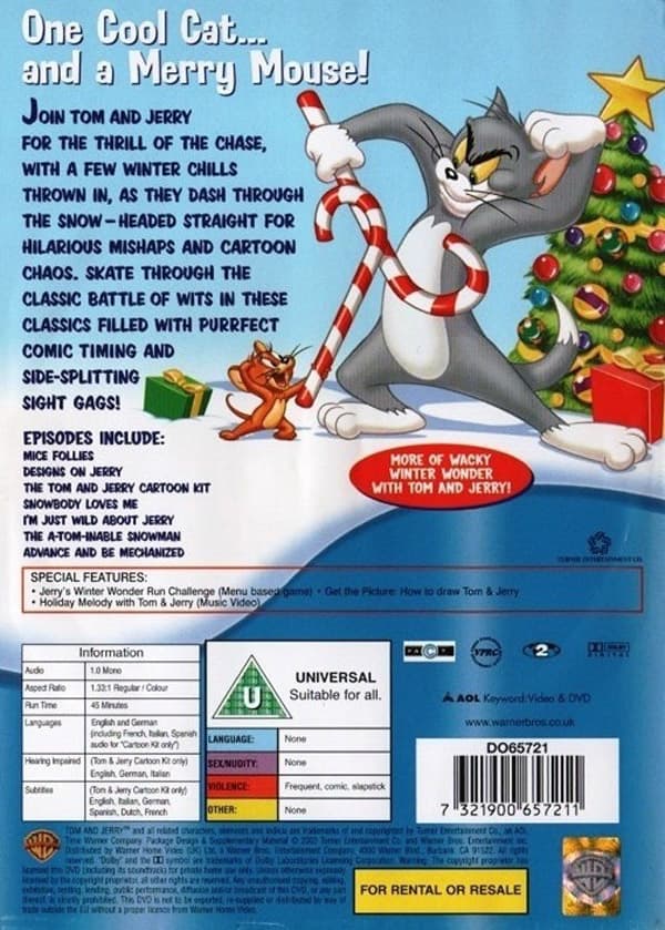 Tom & Jerry: Paws for a Holiday (DVD)