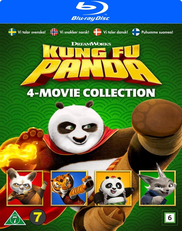 Kung Fu Panda 1-4 (4 Blu-ray)