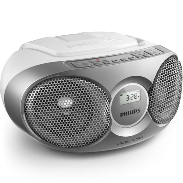 Philips: Boombox CD/FM-radio Silver