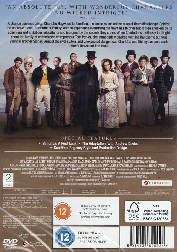 Sanditon: Sæson 1 (2 DVD)