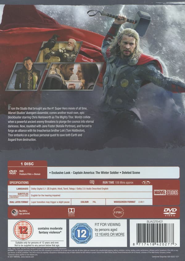 Thor 2: The Dark World (DVD)