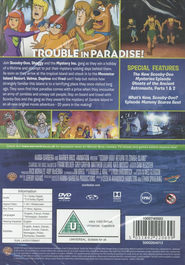 Scooby-Doo!: Paluu Zombie-saarelle (DVD)