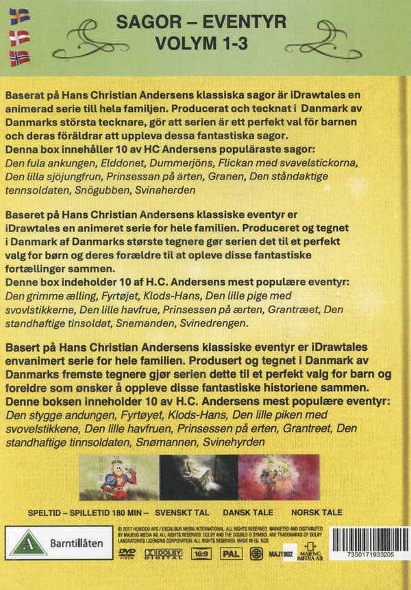 HC Andersen 10 satua (3-pakkaus) (3 DVD)