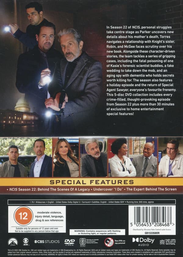 NCIS: Säsong 22 (5 DVD)