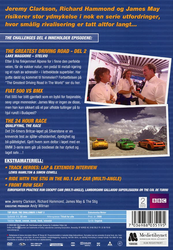 Top Gear / The challenges del 4 (DVD)