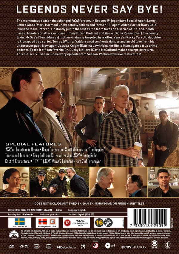 NCIS: Sæson 19 (5 DVD)