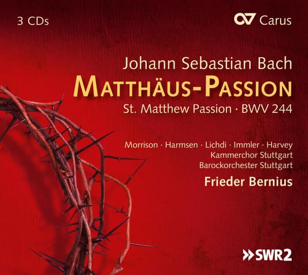 Bach: Matthæuspassionen (Frieder Bernius) (3 CD)