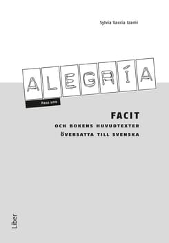Alegría Paso Uno Facit (Kirja / Nidottu)