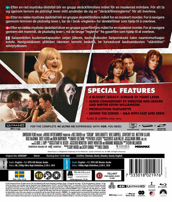 Scream 1 (4K UHD + Blu-ray)