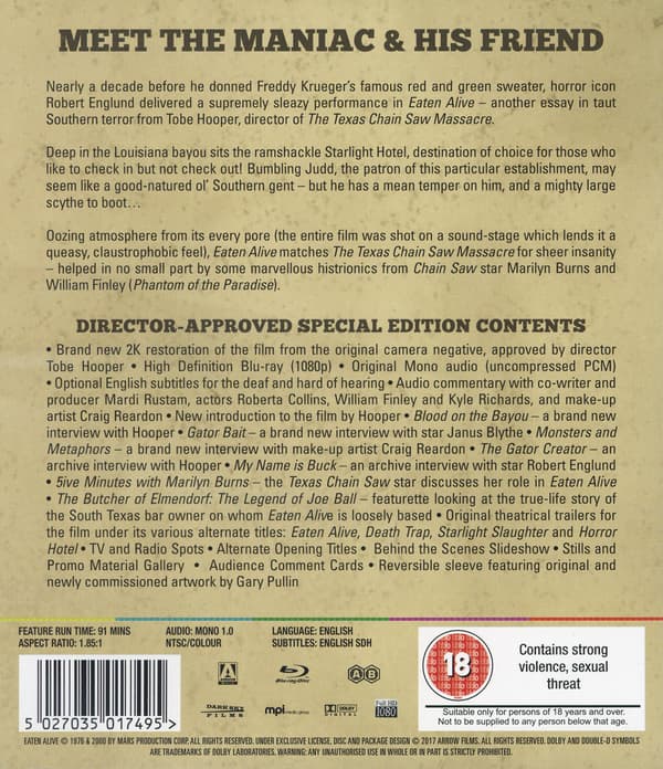 Eaten Alive (Blu-ray)