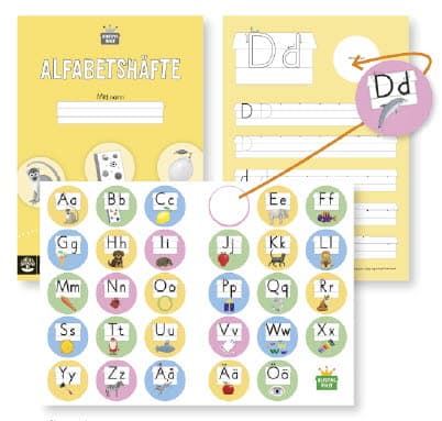 Bokstavsriket Alfabetshäfte (8-Pack) (Bok / Häftad)
